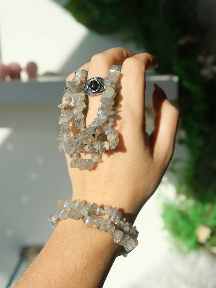 Natuurlijke labradoriet-chiparmband | High Flash-exemplaar | St voor wholesale door MercuryX Shop