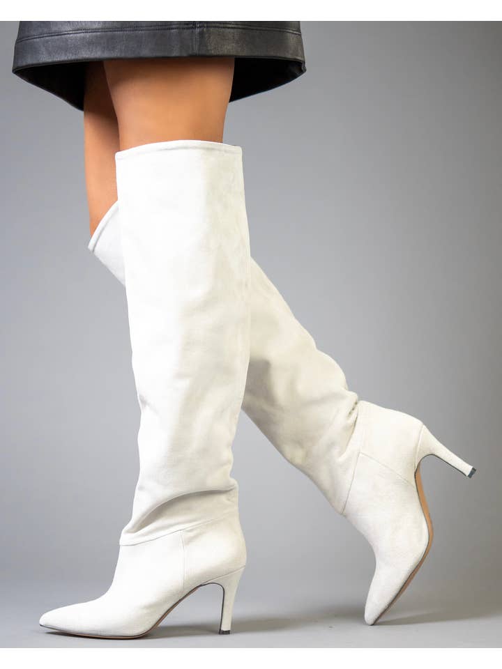 Cynthia Richard - Wholesale Boots - Women's - Greta Winter Ice Kid Suede