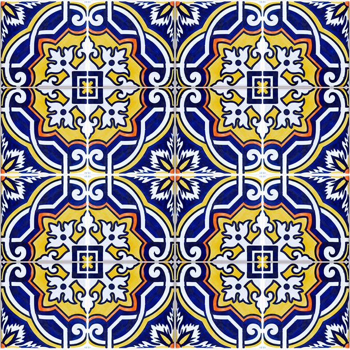Hand Painted Tile - Moreira 257 for wholesale by Gazete Azulejos