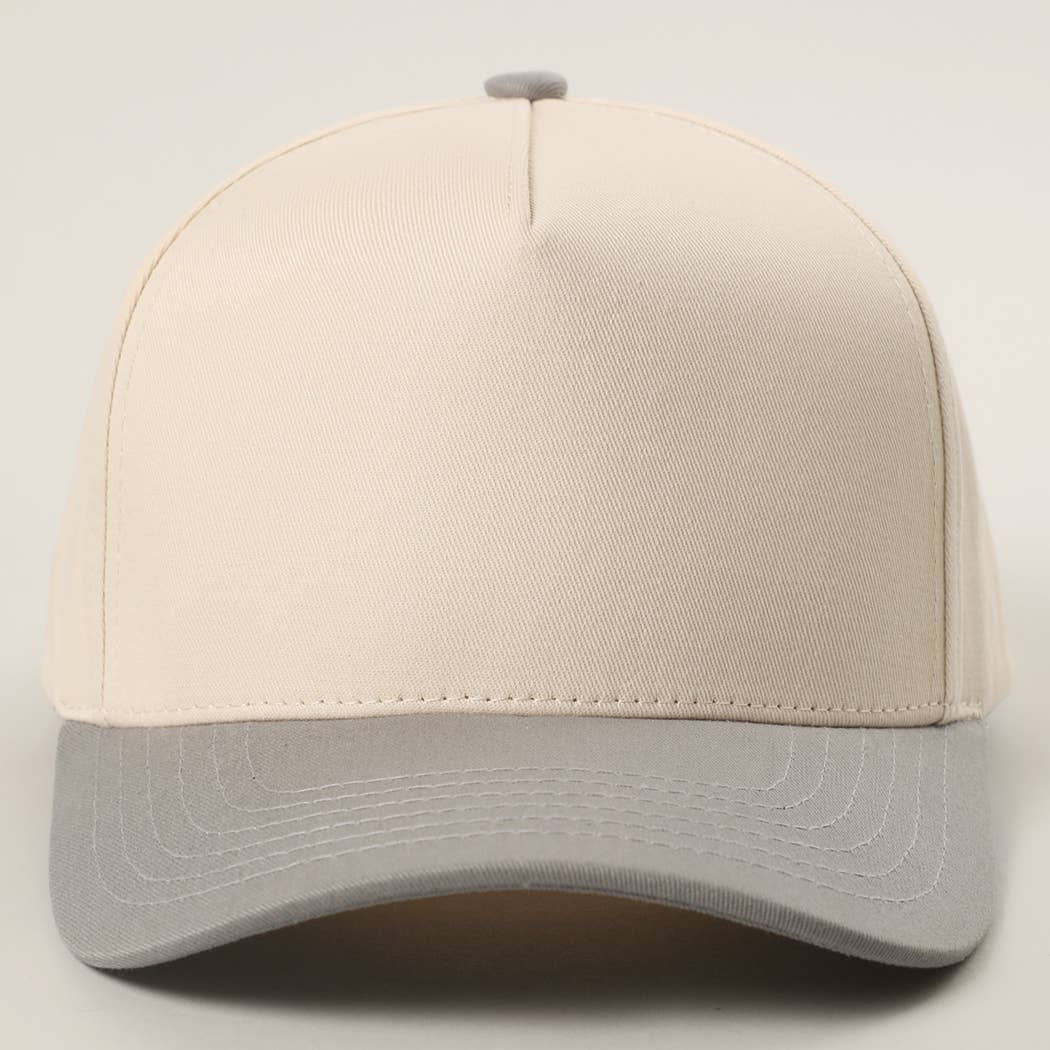 Fashion City - Wholesale Baseball Cap - Unisex - Plain Two-Tone Canvas Cotton Trucker Hat68