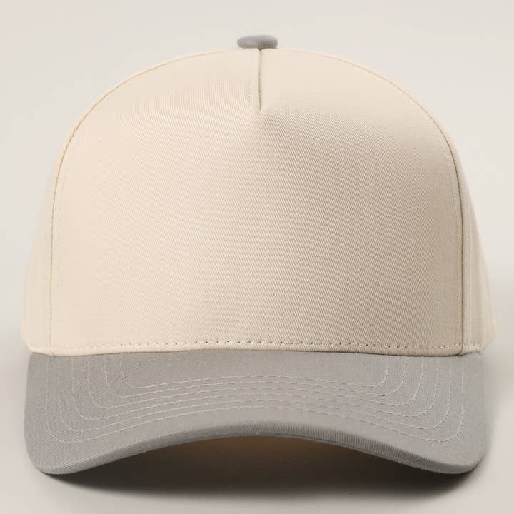 Fashion City - Wholesale Baseball Cap - Unisex - Plain Two-Tone Canvas Cotton Trucker Hat68