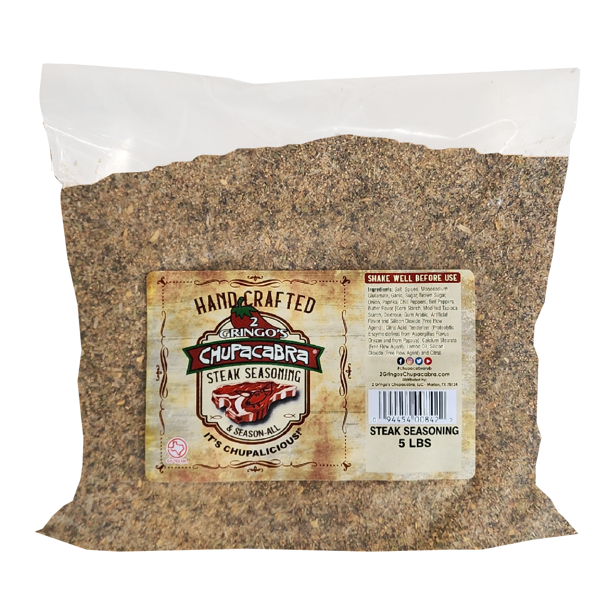 2 Gringos Chupacabra - Wholesale Dried Spice Mix - 5 LB BULK SEASONING8