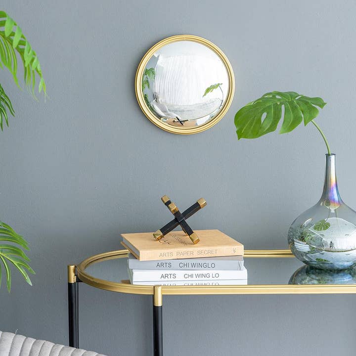 A&B Home Group Inc. – Engroshandel Vægspejl – D10,5" Guldramme med Konvekst Glas2