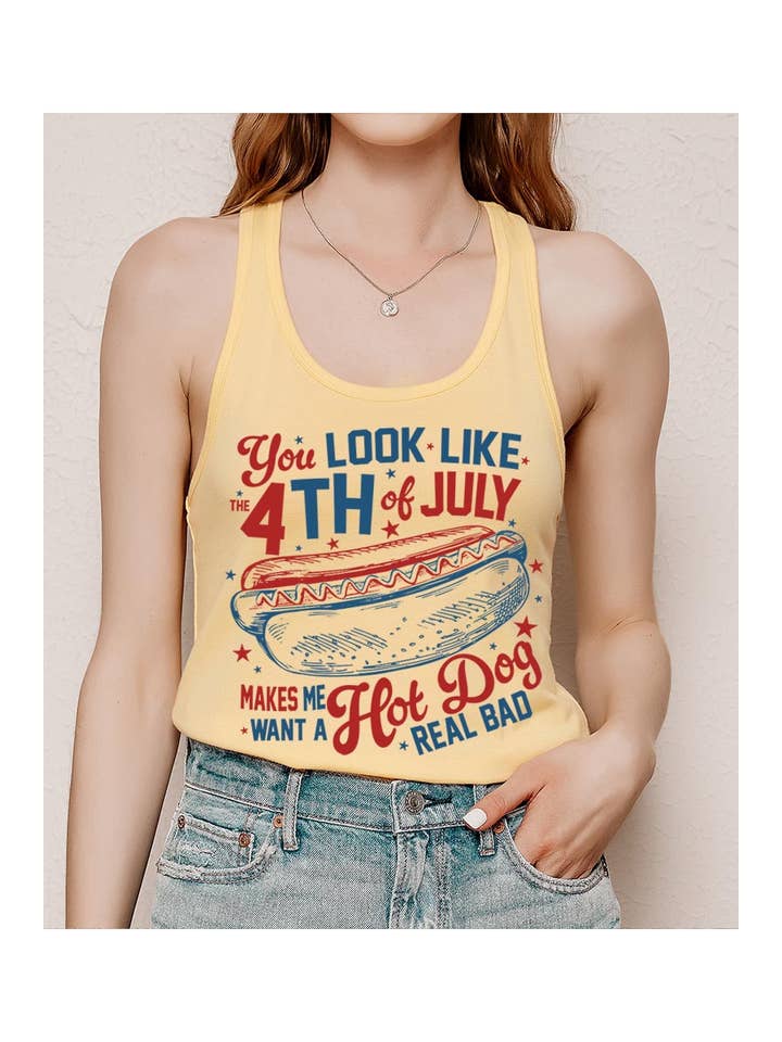 COLORBEAR - Wholesale Tank Top - Women's - You Look Like Graphic Racerback Tank Top