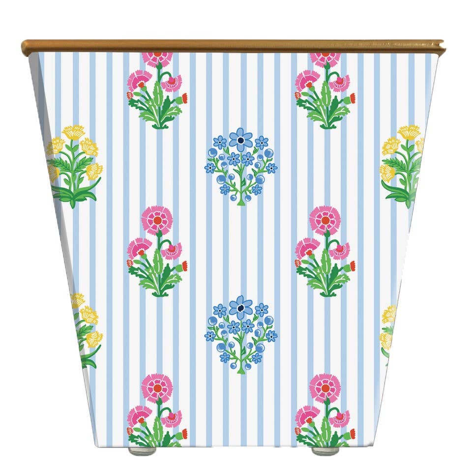 Hedge Farm Candles and Containers - Venta al por mayor Velas en tarros - Vela en cachepot con estampado de bloques WHH Coco0