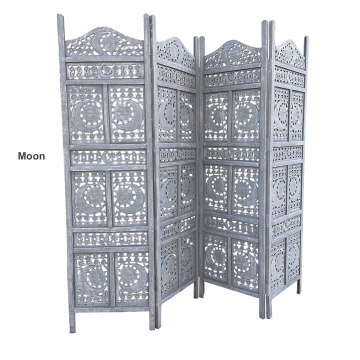 India Overseas Trading Corporation - Wholesale Room Divider - 4 Panel Wooden Screen Room Divider1