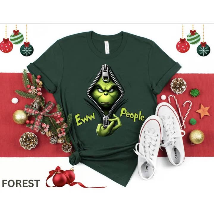 Black Ew People Greenmas Christmas shirt,Funny Christmas shirt,Fam for wholesale on Faire