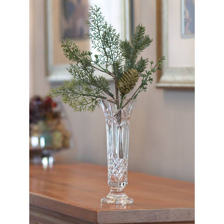 Saybrook Lane - Wholesale Artificial Flowers - Mossy Glen Pine & Cedar Pick, 14"