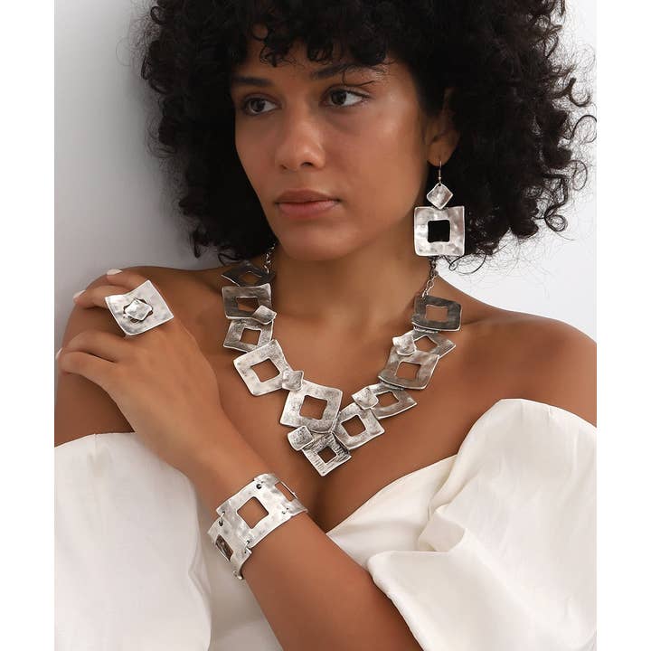 AVENS - Wholesale Jewelry Set - Silver plated hand made jewelry set