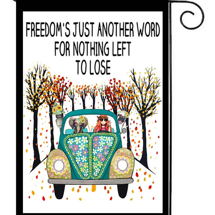 Happy Cow Lawn Decor - Wholesale Flag - Freedom VW Garden Flag