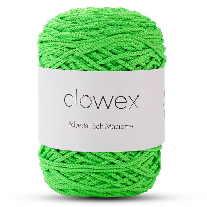 Clowex Textile LLC - Wholesale Yarn - Polyester Soft Macrame Cord 2.5mm, Colored Braided Rope Yarn41