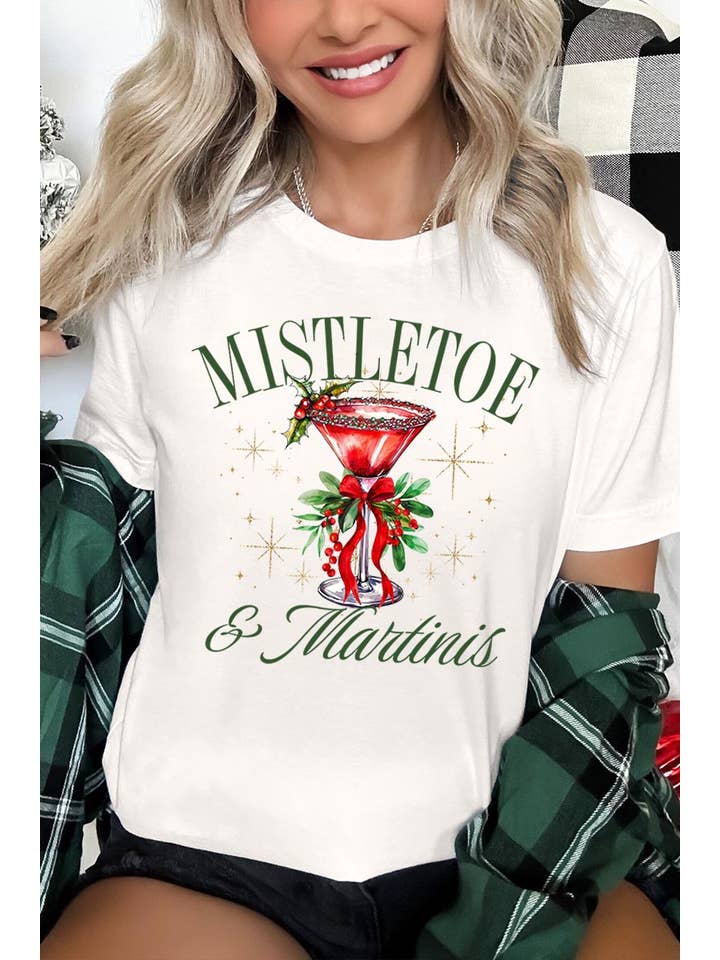 COLORBEAR - Wholesale T-Shirt (Graphic) - Women's - Mistletoe & Martinis Graphic Tee16