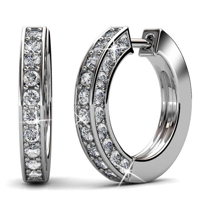 CARALI / MYC Paris – wholesale Hängande örhängen – Perry Örhängen - Silver och Kristall0