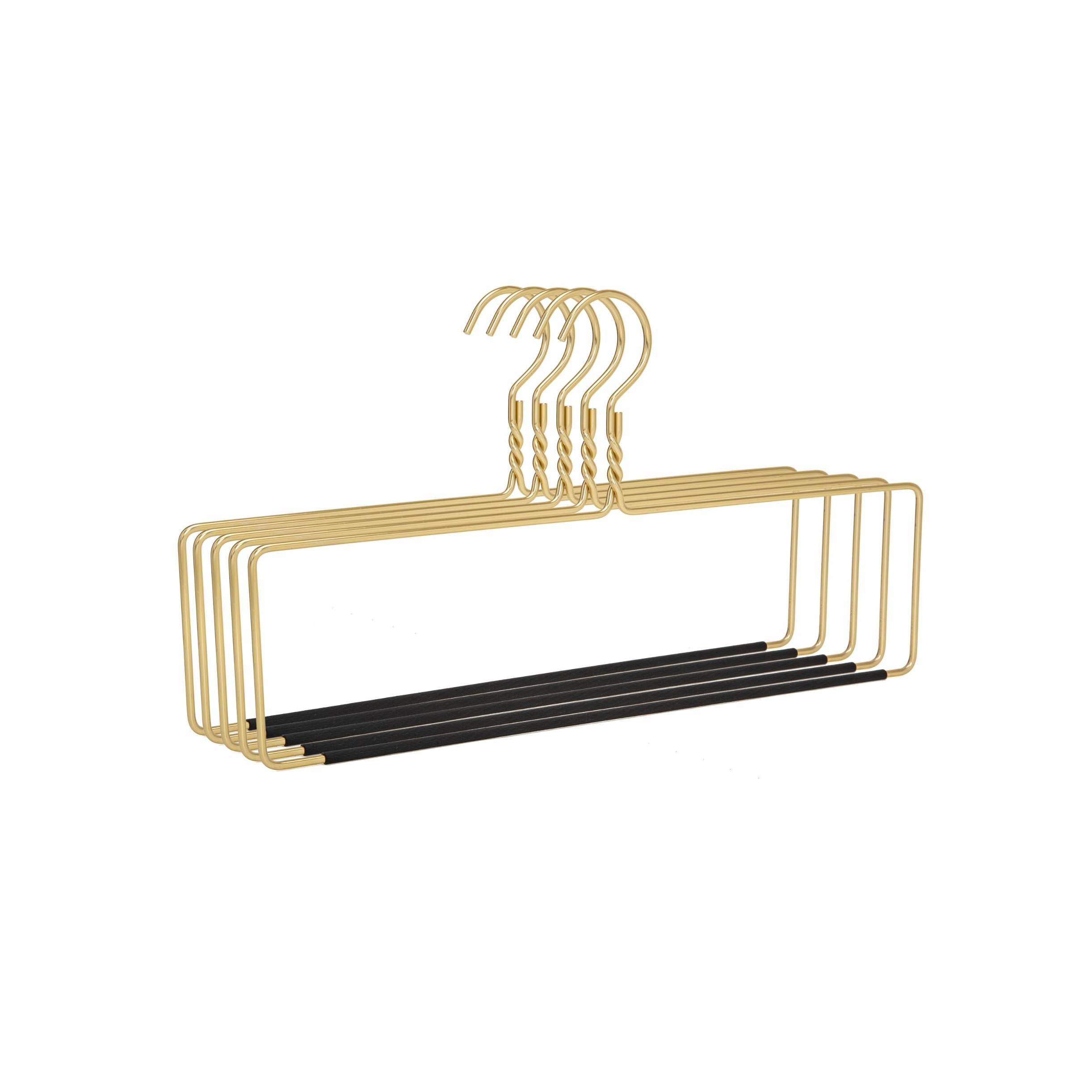 Quality Hangers - Wholesale Clothes Hangers - AL50 - Heavy Duty Blanket Hanger - Gold4