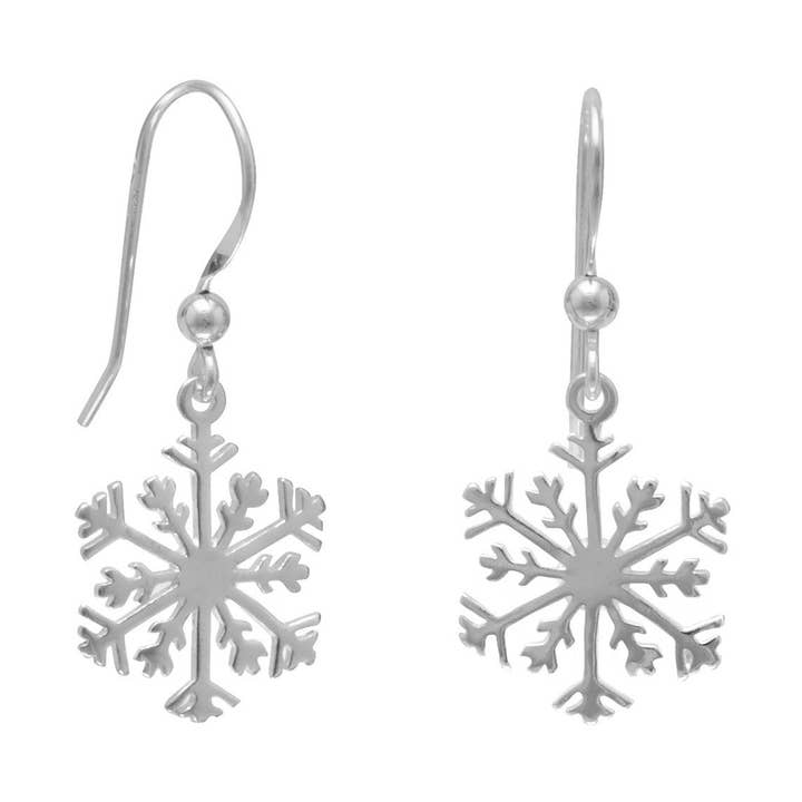 Small Snowflake Earrings for wholesale by Silver Stars Collection