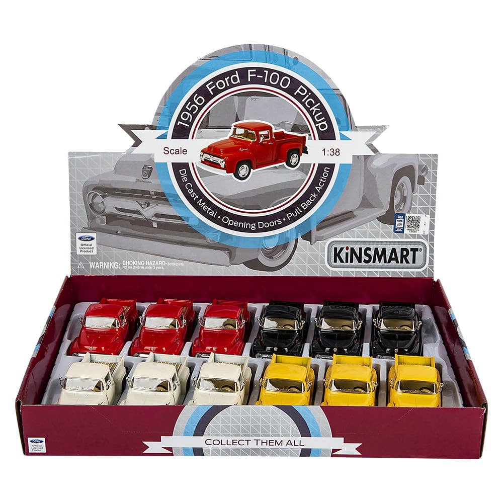 La Luna Bella - Toys - Wholesale Toy Car/Truck - Kids - 5" DIE-CAST 1956 FORD F-100 PICK UP TRUCK LLB Car Toys3