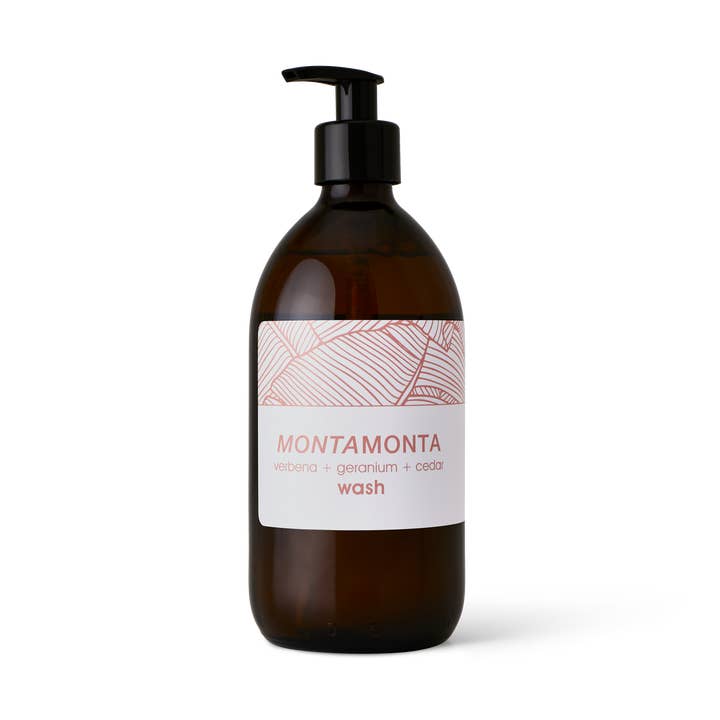 Verbena + Geranium + Cedar Wash / 500ml for wholesale by MONTAMONTA