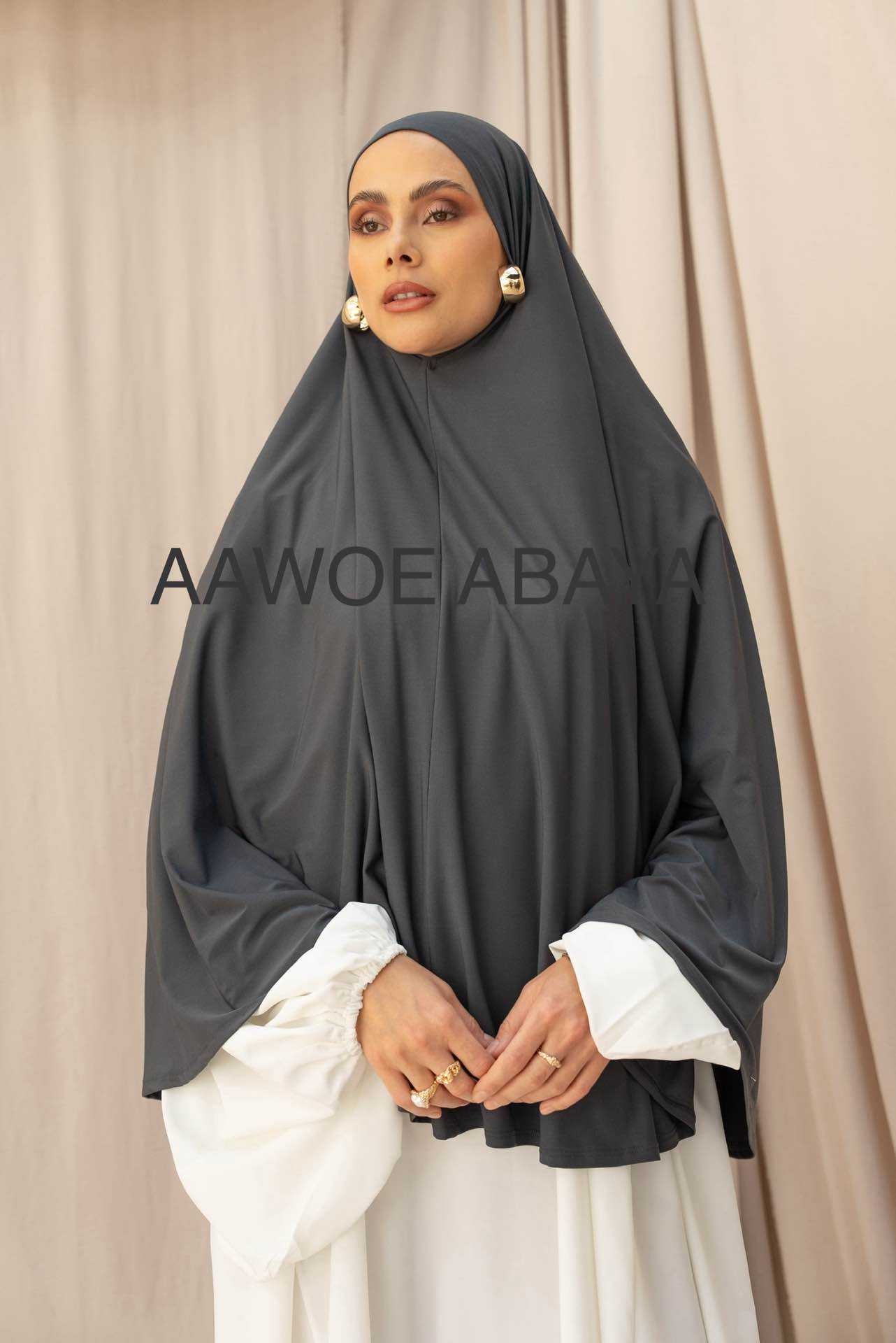 Aawoe Abaya - Wholesale Hijab - Dames - Elegante khimar met lange mouwen - 2418-KH73