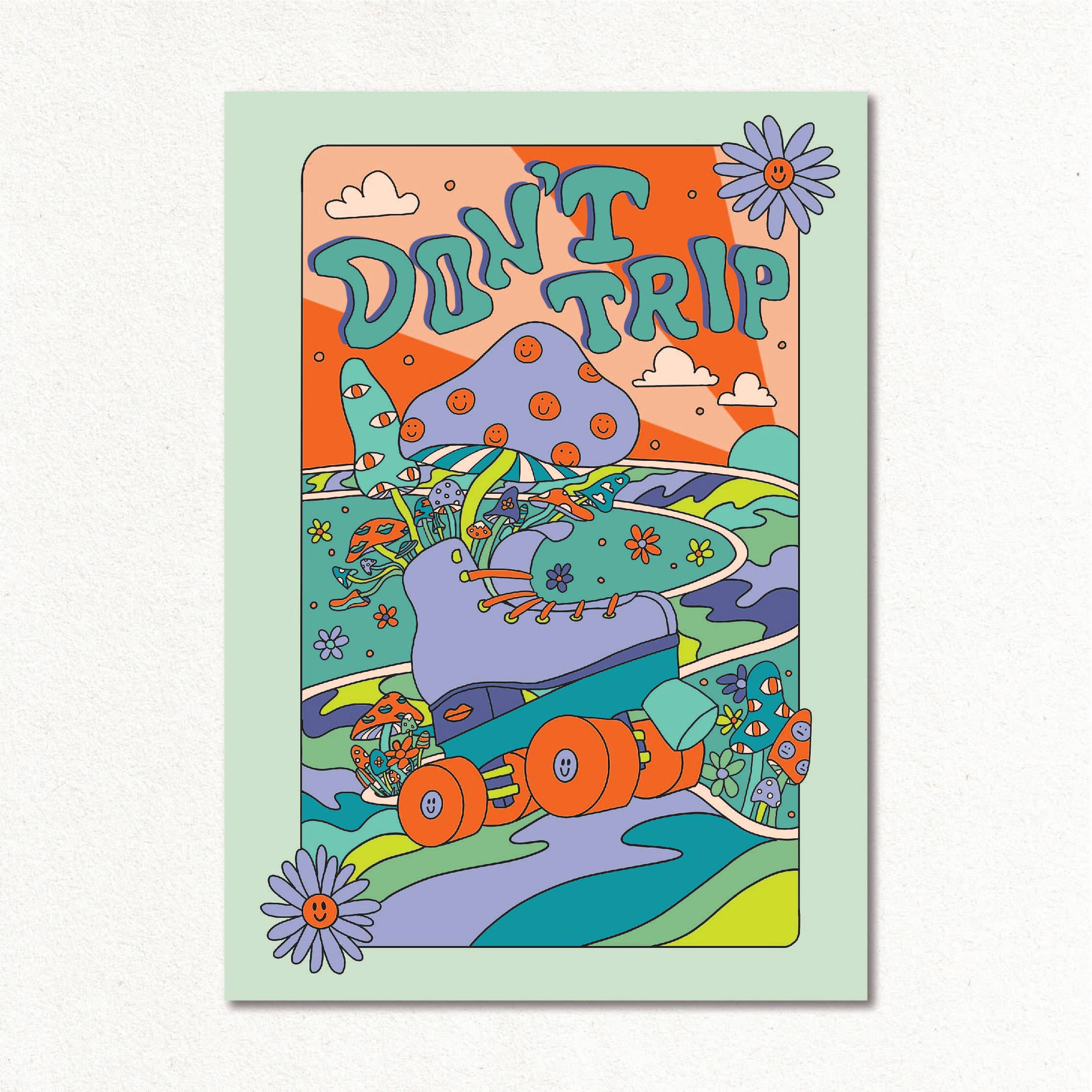 Create & Skate Factory - Vendita all'ingrosso Stampa artistica - Non Inciampare Stampa d'Arte Retrò1