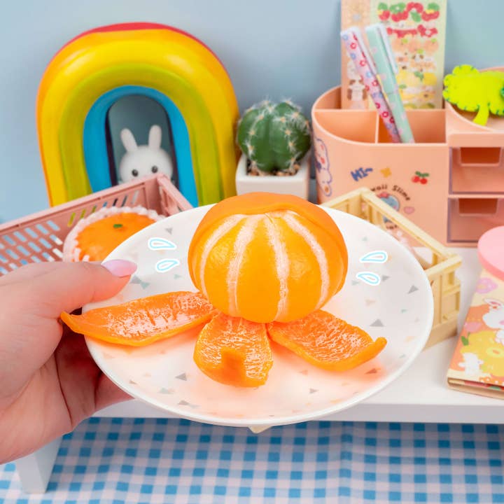 Kawaii Slime Company - Wholesale Squishy Toy - Kids & Baby - Tangerine Cutie Peeling Fidget Sensory Toy (9pcs/case)4