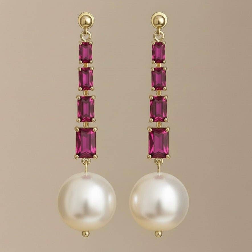 OE! - Wholesale Dangle Earrings - Zircon Cascade - orecchini4