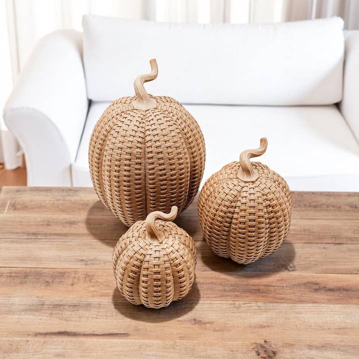 Gia Roma - Wholesale Decorative Tabletop Object - Resin Pumpkins, Cottage Fall Home Decor Luxury Handmade 32