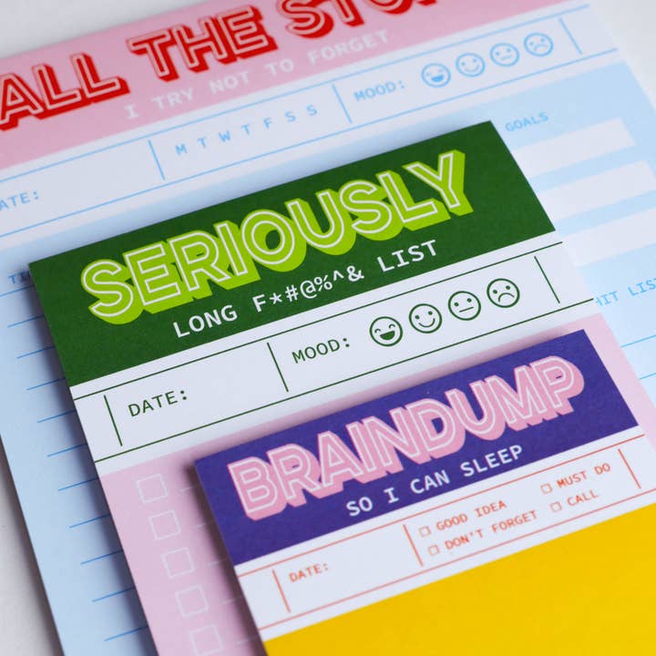 Studio Inktvis - Venta al por mayor Libretas - Bloc de notas verde, rosa, divertido, muy largo y divertido con listas de tareas pendientes7