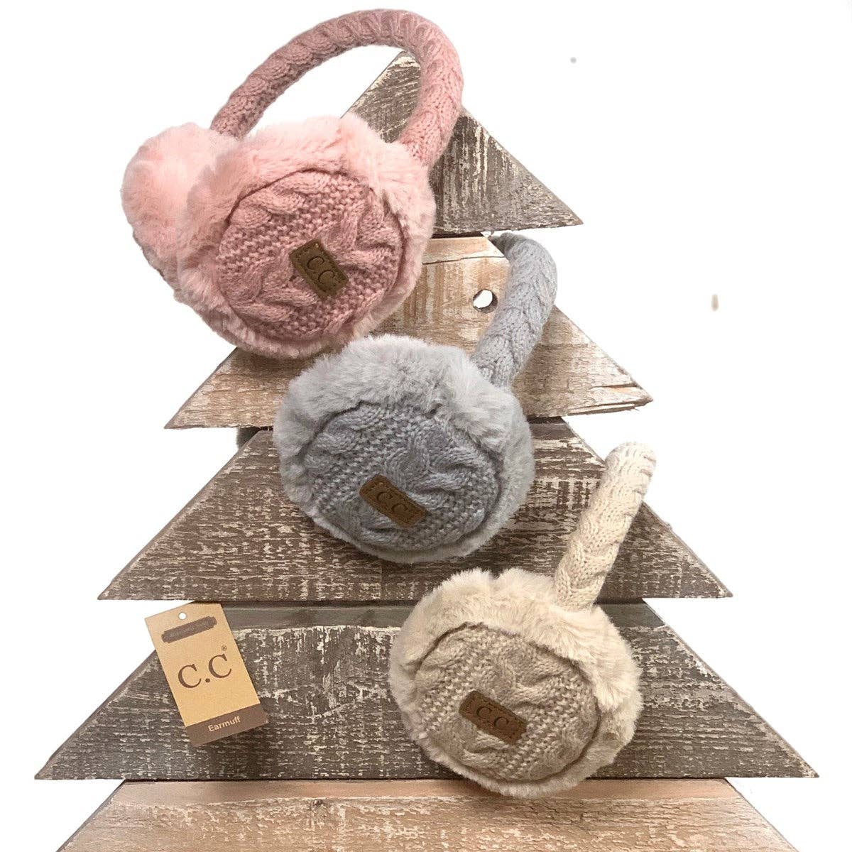 Truly Contagious – Großhandel Ohrenwärmer/Ohrenschützer – Damen – CC Cable Knit Ohrwärmer mit verstellbarem Sitz (EM-3661)10