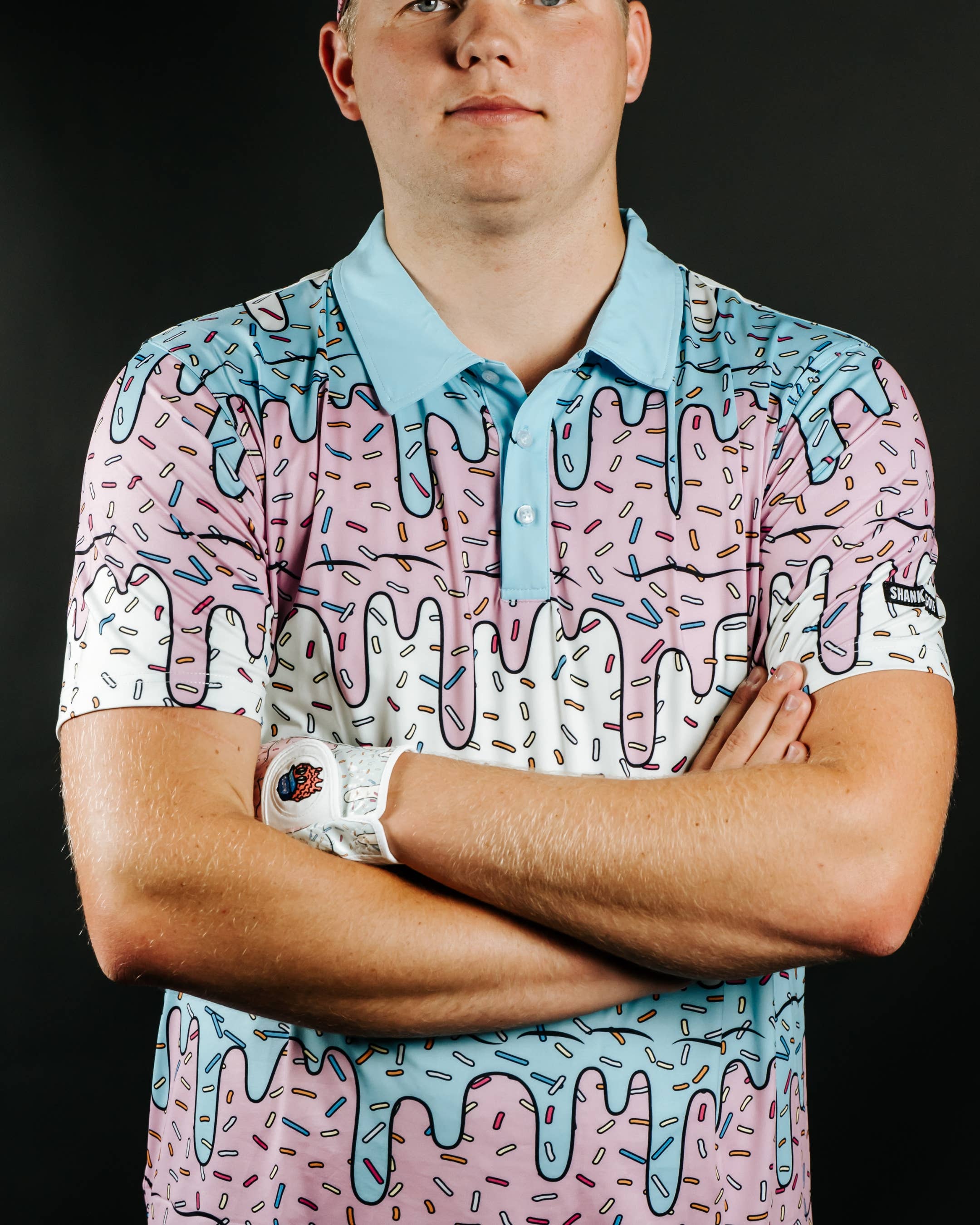 Shank It Golf – wholesale Polo – Men’s – Ice Cream Drip Polo1