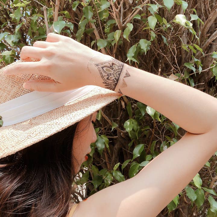 PAPERSELF - Wholesale Tijdelijke tattoo - Henna Black tijdelijke Tattoos Stickers