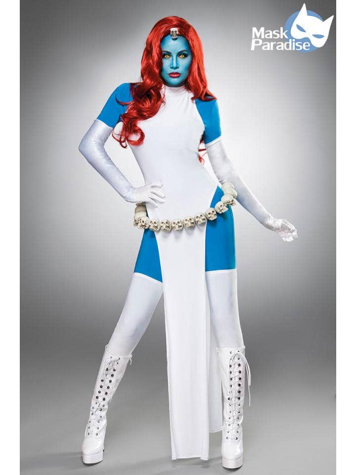 White blue Mystical Fighter Women's Cosplay Costume for wholesale on Faire3