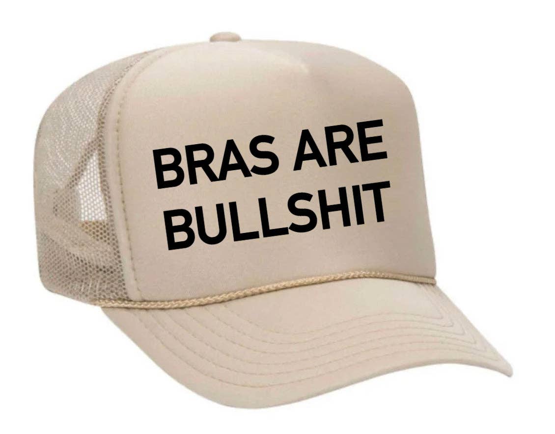 Inappropriate Trucker Hats - Wholesale Trucker Hat - Women's - Bras Are Bullshit Trucker Hat4