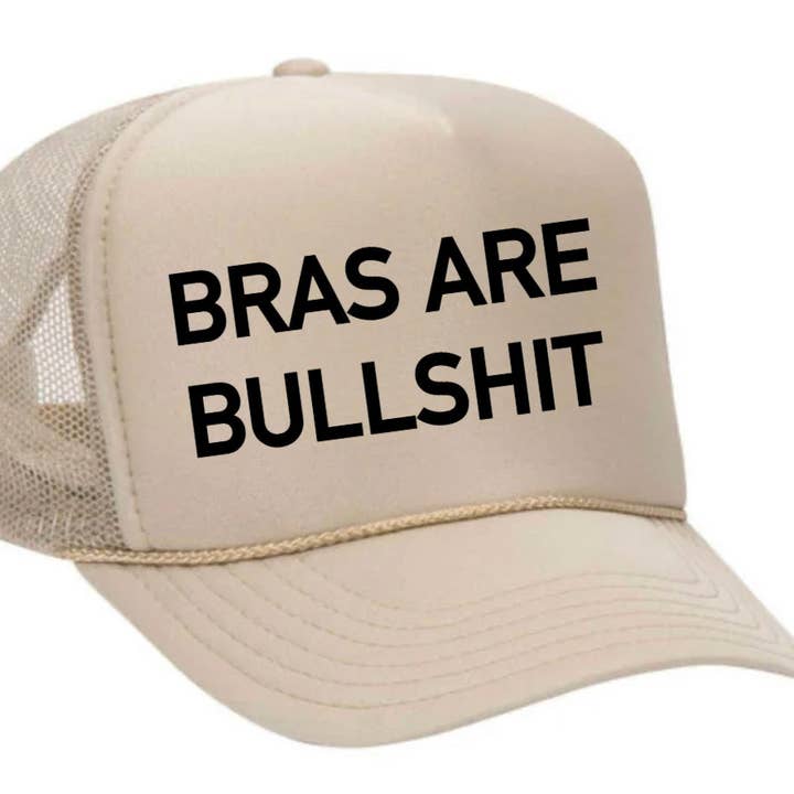 Inappropriate Trucker Hats - Wholesale Trucker Hat - Women's - Bras Are Bullshit Trucker Hat4