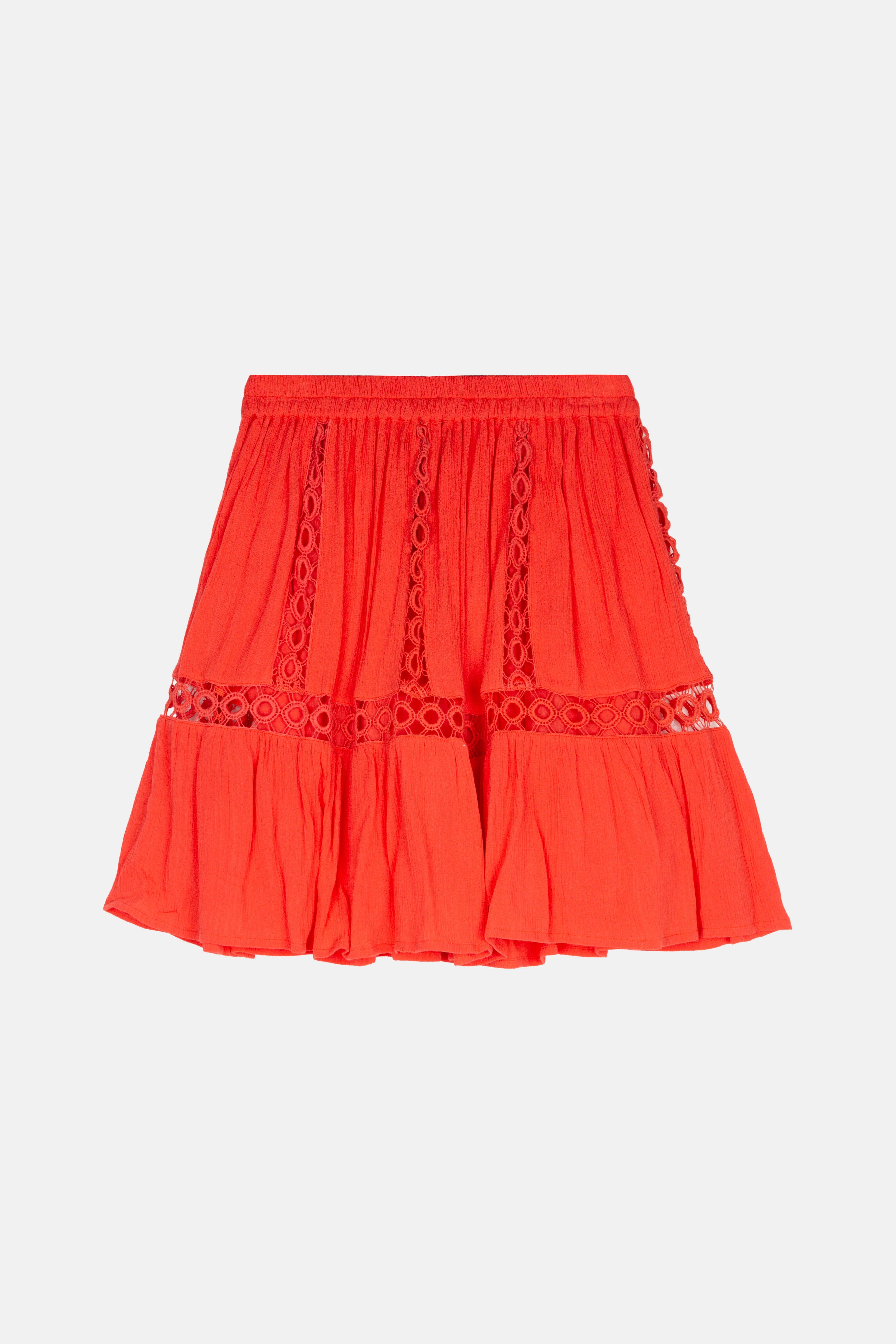 Piti Cuiti - Vendita all'ingrosso Completo top e gonna - Donna - SET MINIGONNA ROSSA BONAIRE7