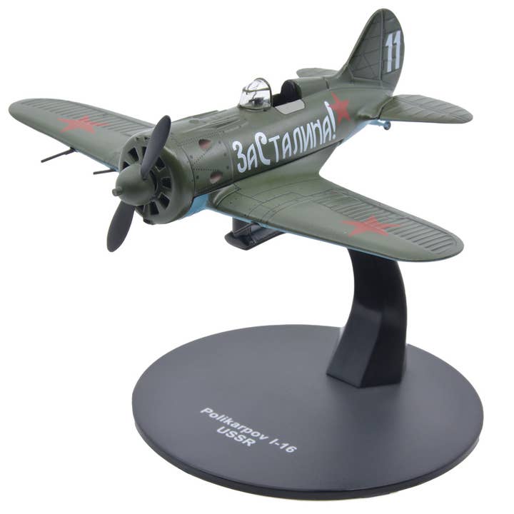 Polikarpow I-16 Sowjetischer Jagdflieger Modell im Maßstab 1:72 aus Druckguss für den Großhandel von Motor City Classics, Inc.