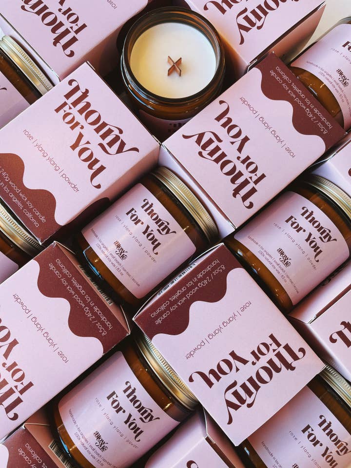 Thorny For You for wholesale by Blow Me Candle Co.