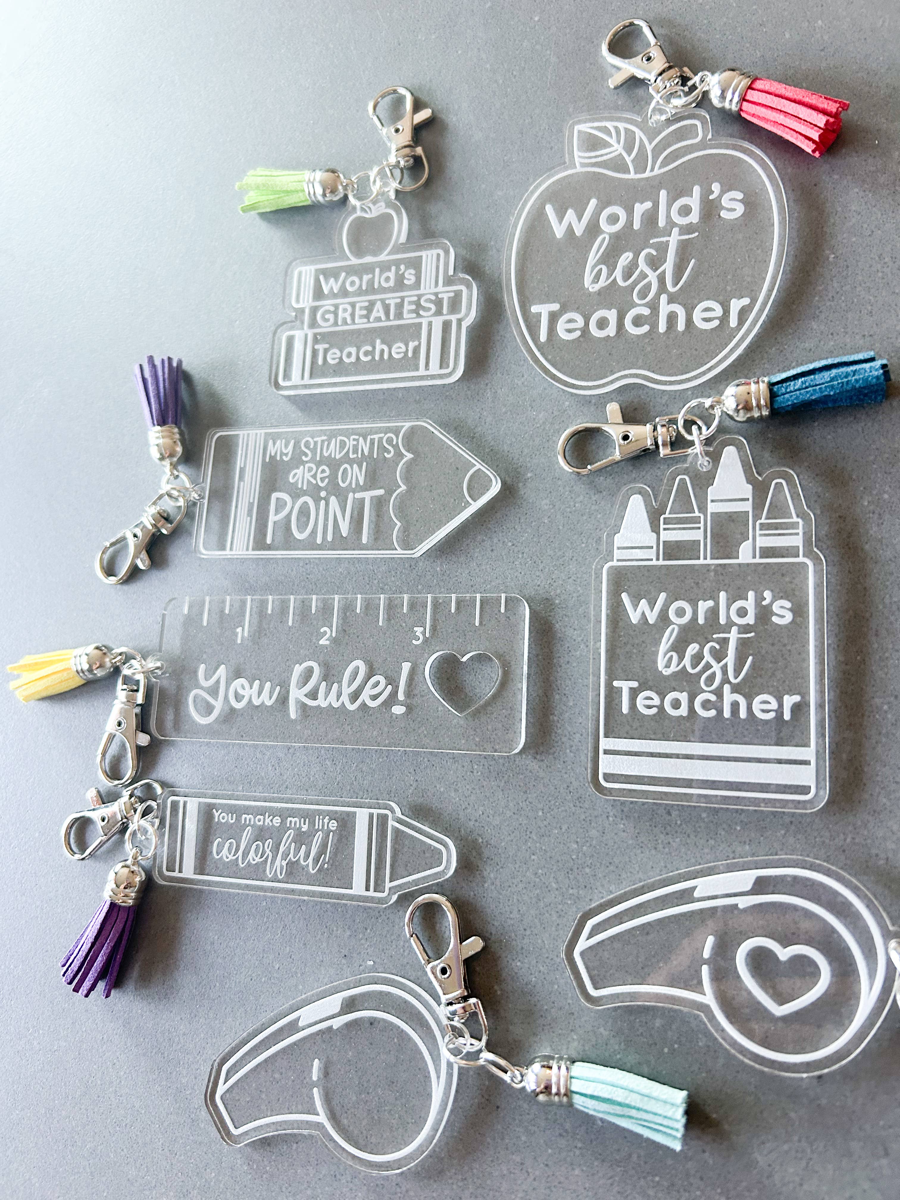 BB’s Shebang- Custom Gifts - Wholesale Keychain - Women's - Teacher Keychains, teacher bag tags, teacher appreciation2