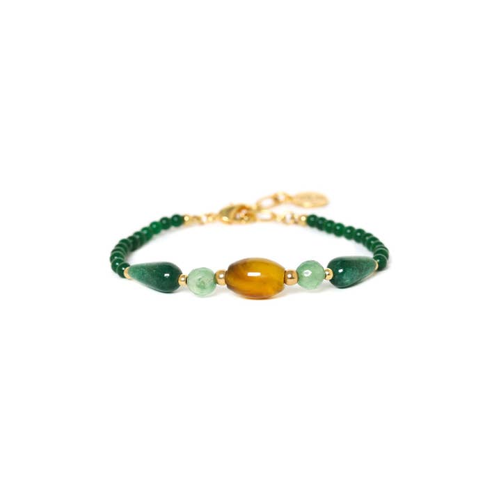 AGATA VERDE justerbart grönt armband för wholesale av Nature Bijoux