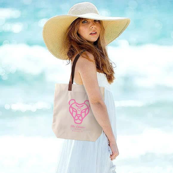 H-H - Wholesale Draagtas - Dames - Canvas draagtas met PU leren handvat (189TV/HH)5