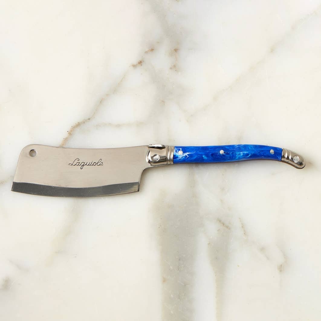 etúHOME - Wholesale Serving Utensil - The Original French Laguiole Cheese Cleaver, Blue1