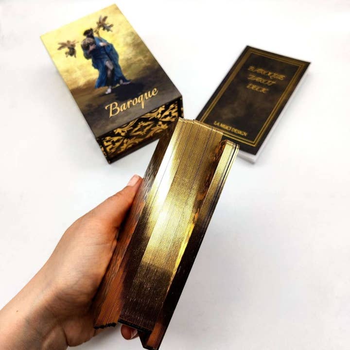 LA MUCI DESIGN - Wholesale Tarot Cards - Gold Foil Tarot Deck – Luxury Gilded Baroque Tarot Cards
