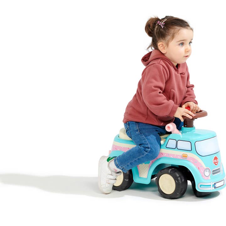 American Hobbies & Merchandising - Wholesale Toy Car/Truck - Kids - Ice Cream Truck Ride-on Vehicle Toy W/ accessories 1-3 Y