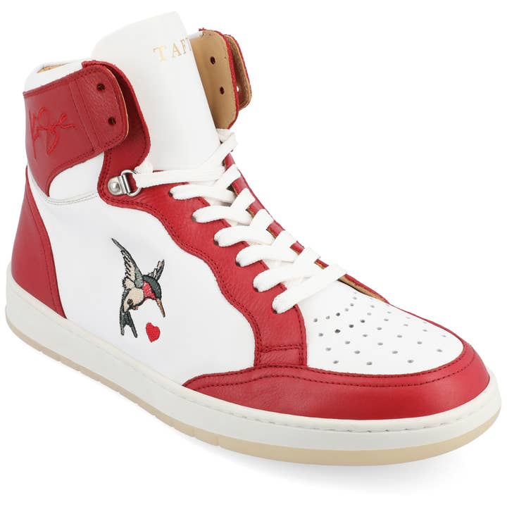 The Rapido High-top Sneaker in Red Hummingbird for wholesale by Taft