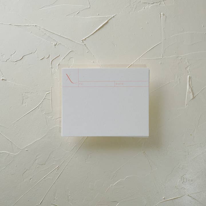 PAPETERIE MONOGRAMMÉE SIMPLE - X pour la vente par Tortoise Designs