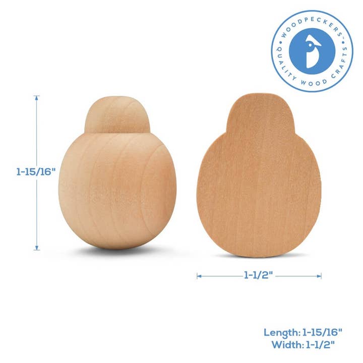 Woodpeckers Crafts - Wholesale DIY Craft Kit - Wood Ladybug Half