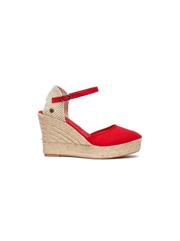 Ane Rojo | Women's Platform and Wedge Espadrilles for wholesale by La Valeta Espadrilles-Ibera Factory Shoes slu