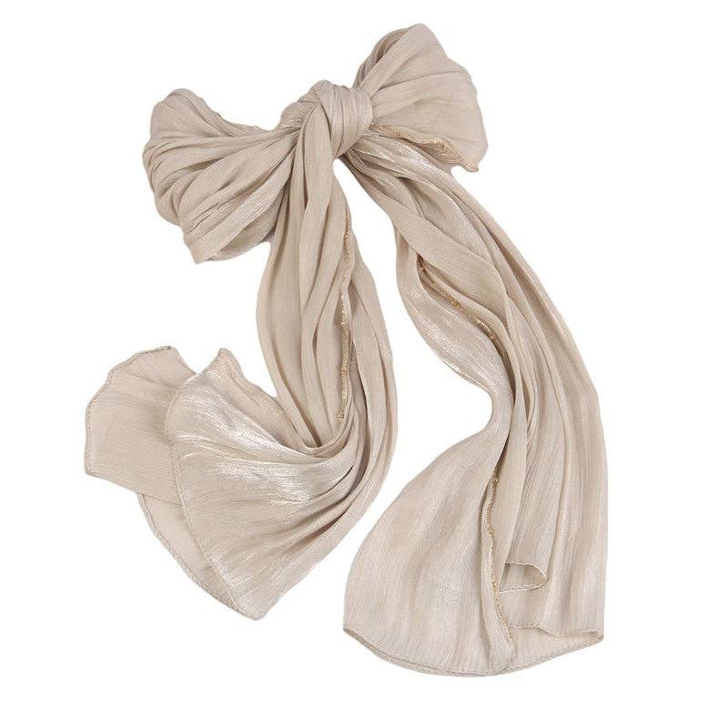 MoodGold - Wholesale Scarf - Women's - Solid Color Single Side Metal Chain Headscarf5