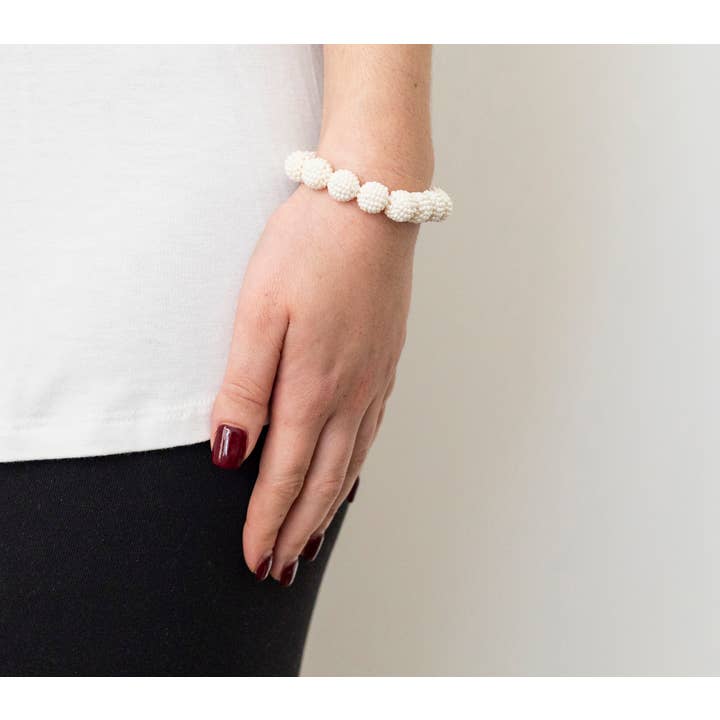 Cream Globe Bracelet Cream Globe Bracelet