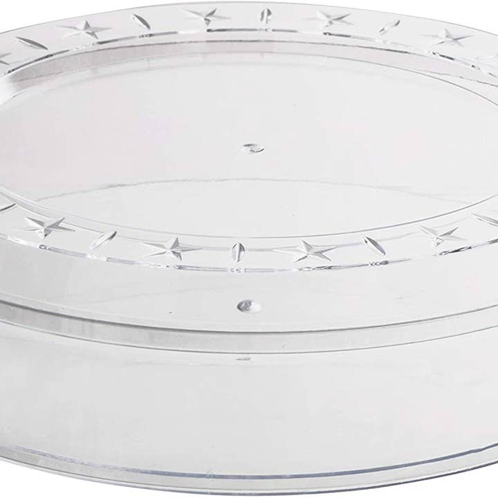 Clear Acrylic Boxes Round 6 Pack 5.25"X2" for wholesale by Hammont