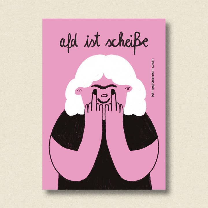 Sticker AFD is shit for wholesale by Jenne Grassmann